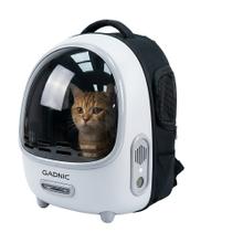 Mochila Transportadora Para Mascotas Gadnic Con Ventilador y Luz Display Temperatura USB Apta Viaje Hasta 7500g