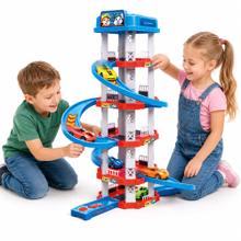 Pista de autos infantil Gadnic torre con rampas y autos