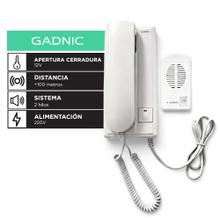 Portero Electrico Gadnic Con Intercomunicador Apertura Cerradura Alimentacion Montaje Pared Distancia Superior 100 Metros Unidad Interior Exterior