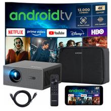 Proyector Gadnic C45 4K 12000 Lúmenes Android TV AutoFocus AutoKeystone Bolso Transportador HDMI 15mts
