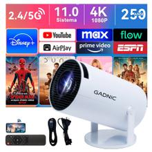 Proyector Gadnic HY300 PRO WiFi  BT  FHD 4500 Lumenes