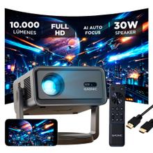 Proyector Gadnic FULL HD 10000 Lúmenes AutoFocus AutoKeystone Android 12 Cable HDMI 15mts