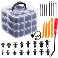 Kit 635 Clips de Retención y Sujetadores Gadnic CAR800 Para Autos Abrazaderas de Empuje