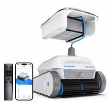 Robot Limpia Piletas Gadnic 2 En 1 Barrefondos y Skimmer Inteligente 4 Motores Cobertura 300 m2