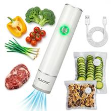 Selladora Al Vacio Portatil Gadnic Bateria 1200mAh Succion -60kPa Velocidad 25L Min Recargable USB Bolsas