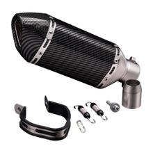 Silenciador Escape Moto Gadnic Universal Fibra Carbono 51mm