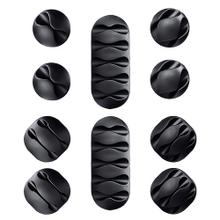 Set x10 Organizadores De Cables Gadnic Adhesivos  