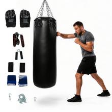 Saco de Boxeo Profesional Force by Gadnic 120cm Kit Completo con Guantes Cuero PU 