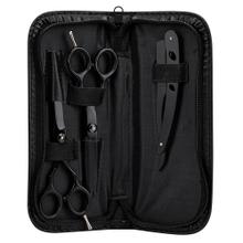 Set Tijeras Peluqueria Gadnic Corte Pulir y Navaja 