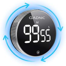 Temporizador Digital Gadnic Pantalla LED Cronometro Cuenta Regresiva Magnetico 3 Niveles De Volumen Hasta 99 Minutos