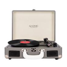 Tocadiscos Gadnic TD33 Bluetooth Portátil 3 Velocidades FM USB Aux-In RCA SD Outlet