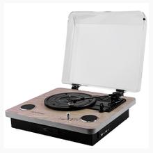 Tocadiscos Gadnic Madera Bluetooth Portátil 3 Velocidades FM USB Aux-In SD