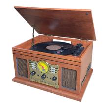 Tocadiscos Gadnic Soundix6 Vintage Bluetooth 3 Velocidades FM USB Cassette Outlet