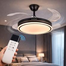 Ventilador De Techo GADNIC Retráctil Luz LED Control Remoto Negro