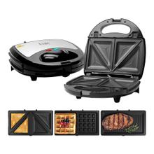 Waflera Sandwichera Electrica Gadnic 3 en 1 750W Placas Desmontables