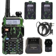Handy Baofeng UV-5R 8w Camuflado Bi-Banda Hasta 12km  2 Baterías y Manos Libres