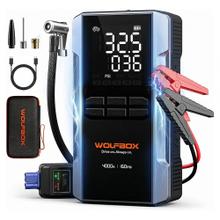 Arrancador Compresor WolfBox 4000A 160PSI 24000mAh Inflador  Display LED