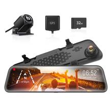 Camara Para Auto Trasera WolfBox G840S 4K Espejo 12 Pulgadas GPS