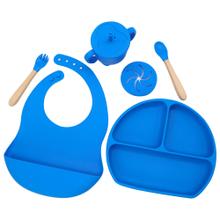 Set Alimentacion Bebe Silicona Gadnic Completo Plato Triple Liso