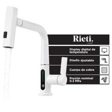  Grifería Monocomando Inteligente Rieti By Gadnic Canilla Con Display Digital Temperatura Ajustable 