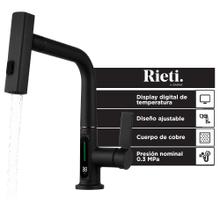  Grifería Monocomando Inteligente Rieti By Gadnic Canilla Con Display Digital Temperatura Ajustable 