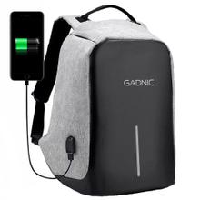 Mochila Antirrobo Gadnic 35 Litros Porta Notebook Tela Anti Cortes Puerto USB