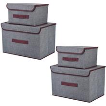 Set x4 Cajas de Tela Gadnic Canasto Organizador
