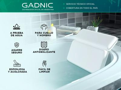 Almohada de Baño Gadnic Para Bañera Hidromasaje Antideslizante