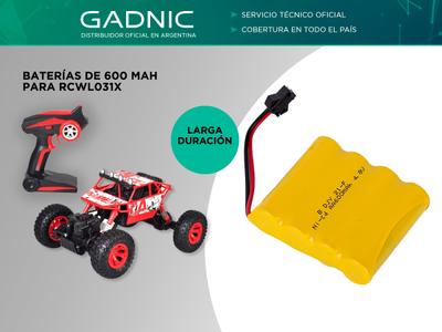 Repuesto Batería Original Gadnic para Auto a Control Remoto