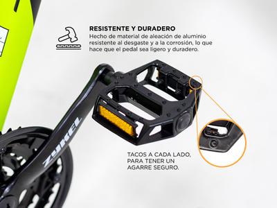Par de Pedales De Aluminio Gadnic Para Bicicletas Gadnic
