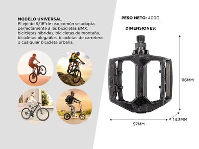 Par de Pedales De Aluminio Gadnic Para Bicicletas Outlet Bidcom