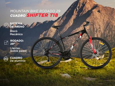 Bicicleta Mountain Bike Shifter T18 Rodado 29 Cuadro Aluminio 21 - Main Image