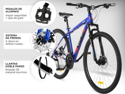 Bicicleta Mountain Bike Shifter T18 Rodado 29 Cuadro Aluminio 21