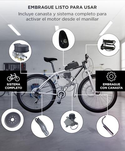 Kit Motor Bici Moto 80CC para Bicicletas