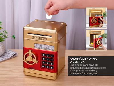 Una Alcancia Electrica Alcancia Caja Fuerte Con Clave Billetes