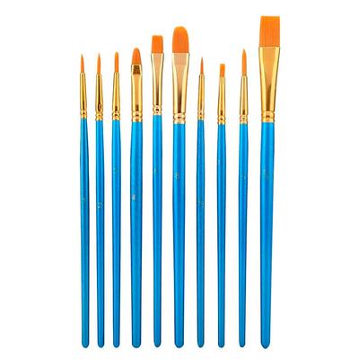 Kit x10 Pinceles Para Artistas Gadnic ART1 Arte Acuarela Óleo Bidcom