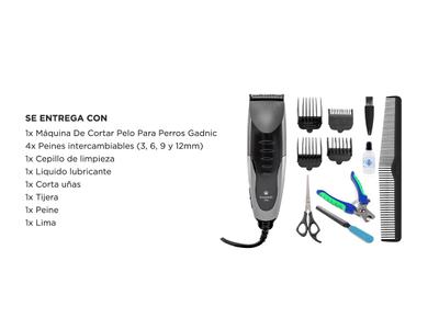 Máquina De Cortar Pelo Para Perros Gadnic S90 10W Accesorios Gadnic