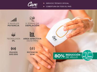 Depiladora Láser Gadnic IPL1 Depilación Definitiva IPL 150000