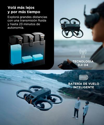 DJI Avata Fly More Kit – 2 Baterías Inteligentes Y Centro De Carga, Autonomía De 18 Min Por Batería, Carga Secuencial De Hasta 4 Baterías