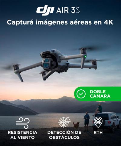 Dron DJI Air 3S Combo Vuela Más Control Remoto DJI RC-N3 Bidcom