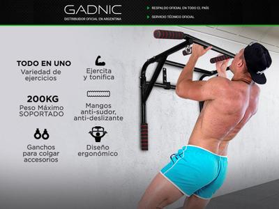 Barra Dominadas Fitness Profesional Ejercicio Multygym