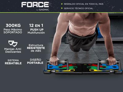 Sistema Para Flexiones De Brazo FORCE F51PRP Portable 12 En Gadnic