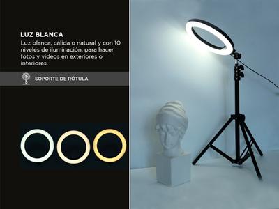 Aro de Luz Gadnic para Selfies Luz LED RGB Gadnic