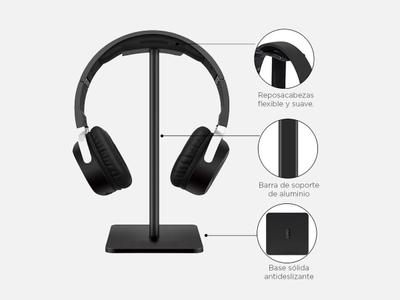 Soporte Auriculares Para Pc Soporte Para Auriculares Vegena