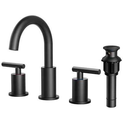 Griferia de Baño y Cocina Rieti Doble Comando Negro Mate Gadnic