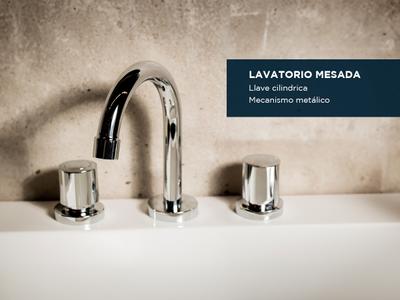 Griferia Hydros Lavatorio Mesada Viva Cromo Llaves Compresion
