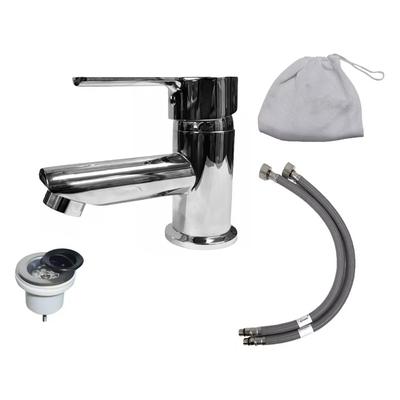 Griferia Lavatorio Hydros Mesada Bajo Monocomando Cromo 33911 Bidcom