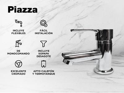 Griferia Lavatorio Hydros Mesada Bajo Monocomando Cromo 33911 Bidcom