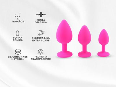 Tapn Anal de Silicona Plug Trasero | Bidcom