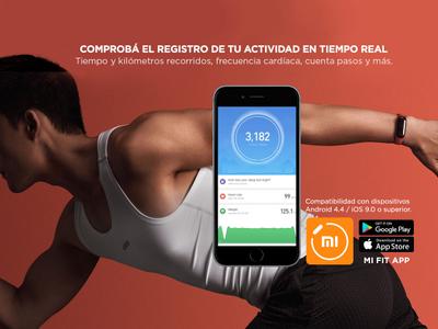 Smartband Xiaomi Mi Band +Auriculares Bluetooth Gadnic BT6 Brazalete  Deportivo